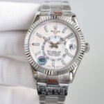 Rolex Sky Dweller 42 mm Oyster Fluted Bezel Intense white Dial 336934 - Image 2