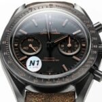 Omega Speedmaster Dark Side Of The Moon Apollo 8 44mm Black Ceramic On Leather Strap Black Dial - Image 5