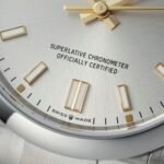 Rolex Oyster Perpetual 41 mm Oyster Trapeze Bezel Silver Dial 134300 - Image 5