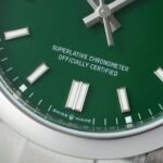 Rolex Oyster Perpetual 36 mm Oyster Trapeze Bezel Green Dial 126000 - Image 5