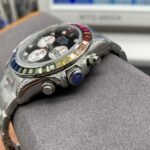 [Super Clone] Rolex Cosmograph Daytona 40 mm Oystersteel Rainbow Bezel Panda Dial - Image 5