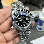 [Super Clone] Rolex GMT Master II 40 mm Oyster Gray and black Bezel Black Dial 126710GRNR - Image 4