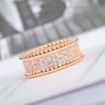 Van Cleef and Arpels Perlée diamonds ring 3 rows - Image 2