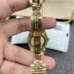 [Super Clone] Rolex Daydate 36 mm President Fluted Bezel Blue ombre set with diamonds Dial 128238 - Image 8