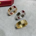 CARTIER LOVE ring classic model 3 diamonds - Image 6