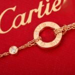 CARTIER LOVE bracelet on chain 2 diamonds - Image 3