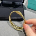Tiffany and Co TIFFANY Knot Double Row Hinged Bangle - Image 4