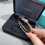 Tiffany and Co TIFFANY Knot Double Row Hinged Bangle - Image 4