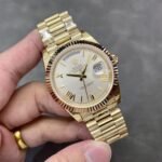 Rolex Daydate 40 mm President Fluted Bezel White Dial 228236 - Image 2