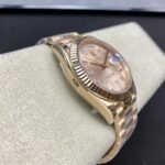 [Super Clone] Rolex Daydate 40 mm President Fluted Bezel Sundust set with diamonds Dial 228235 - Image 8