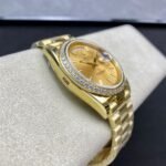 [Super Clone] Rolex Daydate 40 mm President Brilliant diamond set Bezel Champagne colour Dial 228348RBR - Image 9