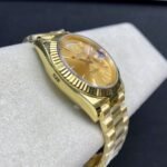 [Super Clone] Rolex Daydate 40 mm President Fluted Bezel Champagne colour Dial 228238 - Image 8