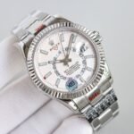 Rolex Sky Dweller 42 mm Oyster Fluted Bezel Intense white Dial 336934 - Image 7