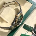 [Super Clone] Rolex Datejust 41 mm Jubilee Fluted Bezel Bright black set with diamonds Dial 126333 - Image 6