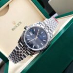 [Super Clone] Rolex Datejust 41 mm Jubilee Fluted Bezel Bright blue Dial 126334 - Image 6