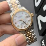 [Super Clone] Rolex Lady Datejust 28 mm Jubilee Domed Bezel White mother of pearl Dial 279171 - Image 3