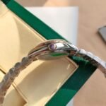 [Super Clone] Rolex Lady Datejust 28 mm Jubilee Brilliant diamond set Bezel Olive green set with diamonds Dial 279381RBR - Image 5