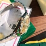 [Super Clone] Rolex Datejust 41 mm Oyster Fluted Bezel Champagne colour set with diamonds Dial 126333 - Image 6