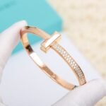 Tiffany and Co TIFFANY T T1 Wide Diamond Hinged Bangle - Image 2