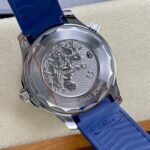 Omega Seamaster Diver 300M 42mm Steel On Rubber Strap Blue Dial - Image 7