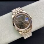 Rolex Daydate 40 mm President Fluted Bezel Chocolate Dial 228235 - Image 3