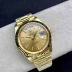 [Super Clone] Rolex Daydate 40 mm President Fluted Bezel Champagne colour Dial 228238 - Image 4