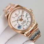 Rolex Sky Dweller 42 mm Oyster Fluted Bezel Intense white Dial 336935 - Image 3