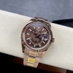 Rolex Sky Dweller 42 mm Oyster Fluted Bezel Chocolate Dial 336935 - Image 3