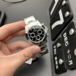 [Super Clone] Rolex Cosmograph Daytona 40 mm Oystersteel Steel Bezel Bright black and steel Dial 126509 - Image 9