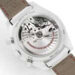 Omega Speedmaster White Side Of The Moon 44mm White Ceramic On Leather Strap White Dial - Image 7