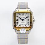 CARTIER Santos de Cartier watch Medium model 41.9 mm x 35.1 mm - Image 3
