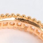 Van Cleef and Arpels Perlée diamonds ring 1 row - Image 3
