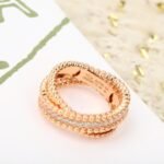 Van Cleef and Arpels Perlée diamonds duo ring - Image 2
