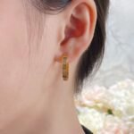CARTIER LOVE hoop earrings medium model paved - Image 6