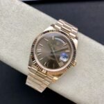 Rolex Daydate 40 mm President Fluted Bezel Chocolate Dial 228235 - Image 4