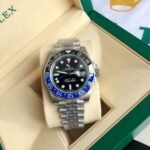 [Super Clone] Rolex GMT Master II 40 mm Jubilee Blue and black Bezel Black Dial 126710BLNR - Image 9
