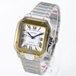 CARTIER Santos de Cartier watch Medium model 41.9 mm x 35.1 mm - Image 8