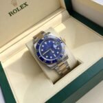 [Super Clone] Rolex Submariner Date 41 mm Oyster Blue ceramic Bezel Bright blue Dial 126613LB - Image 4