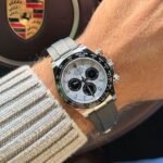 [Super Clone] Rolex Cosmograph Daytona 40 mm Oysterflex Ceramic Bezel Meteorite and black Dial 126519LN - Image 13