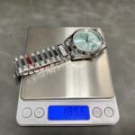 Rolex Daydate 40 mm President Fluted Bezel Ice blue Dial 228236 - Image 8