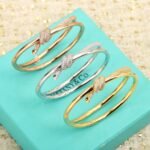 Tiffany and Co TIFFANY Knot Double Row Hinged Bangle - Image 3