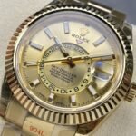 Rolex Sky Dweller 42 mm Oyster Fluted Bezel Champagne colour Dial 336938 - Image 5