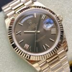 Rolex Daydate 40 mm President Fluted Bezel Chocolate Dial 228235 - Image 6