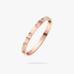 CARTIER LOVE bracelet classic model brushed 4 diamonds