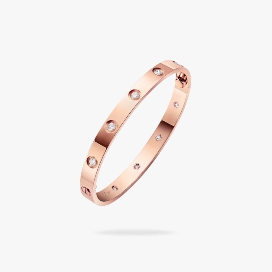 CEL-B-CAR-034.jpg CARTIER LOVE bracelet classic model10 diamonds - Image 1