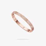 CARTIER LOVE bracelet classic model paved 10 diamonds