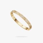 CARTIER LOVE bracelet classic model paved 10 diamonds
