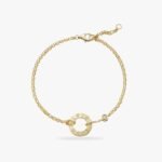 CARTIER LOVE bracelet on chain 2 diamonds