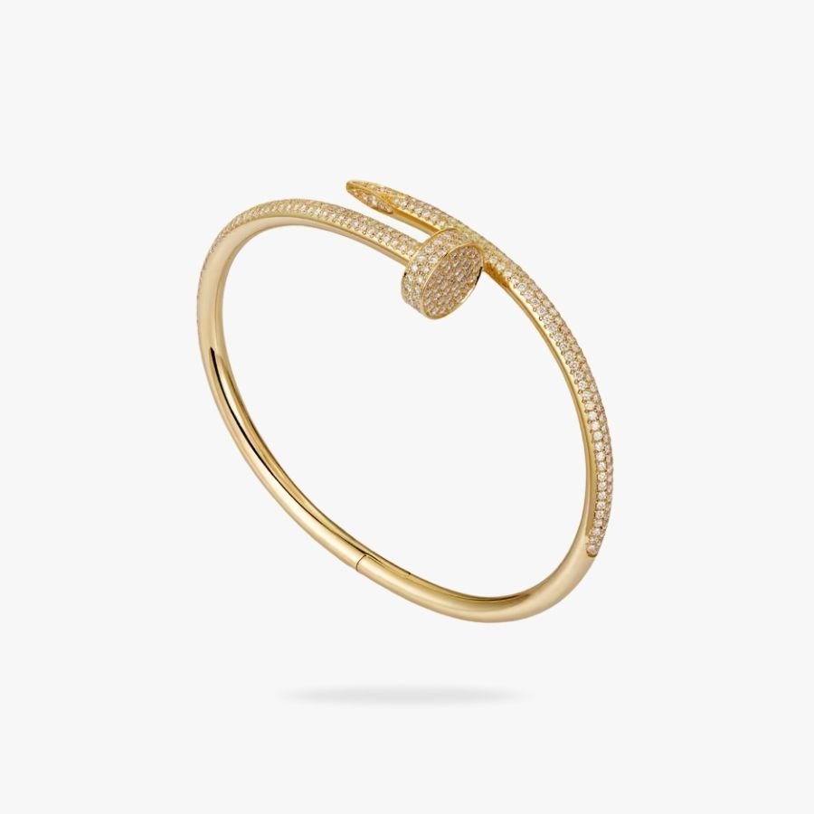 CEL-B-CAR-071.jpg CARTIER Juste un Clou bracelet classic model half-paved - Image 1
