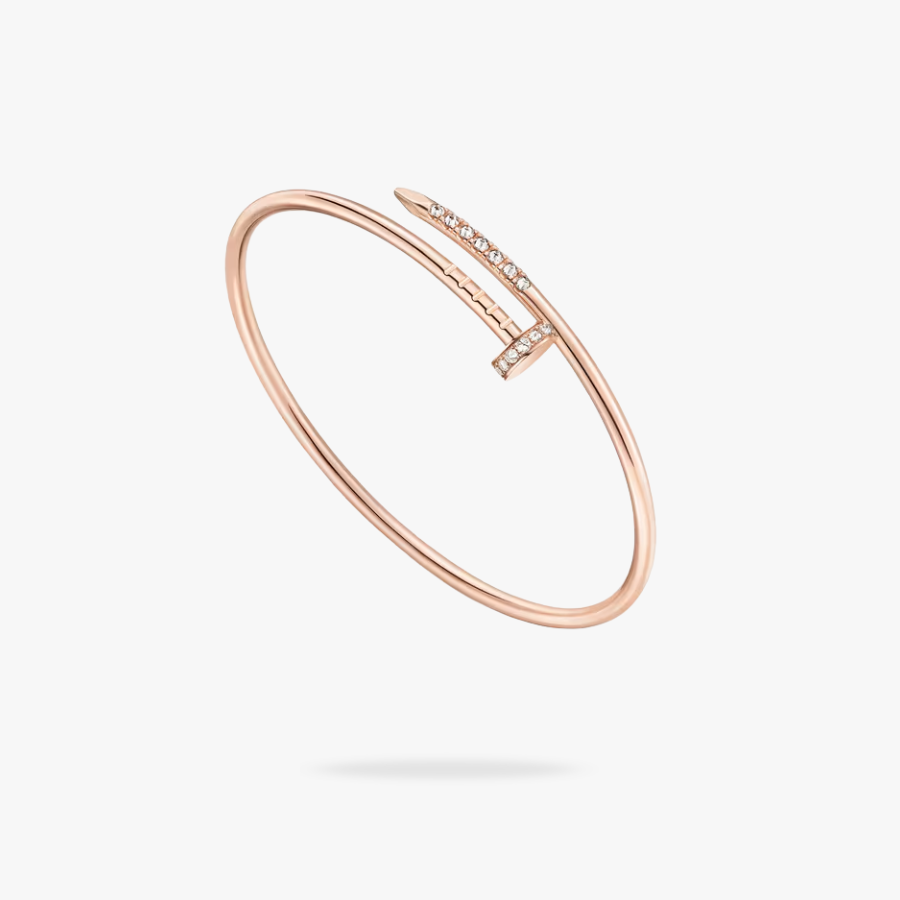 CEL-B-CAR-102.png CARTIER Juste un Clou bracelet small model reverse set diamonds - Image 1
